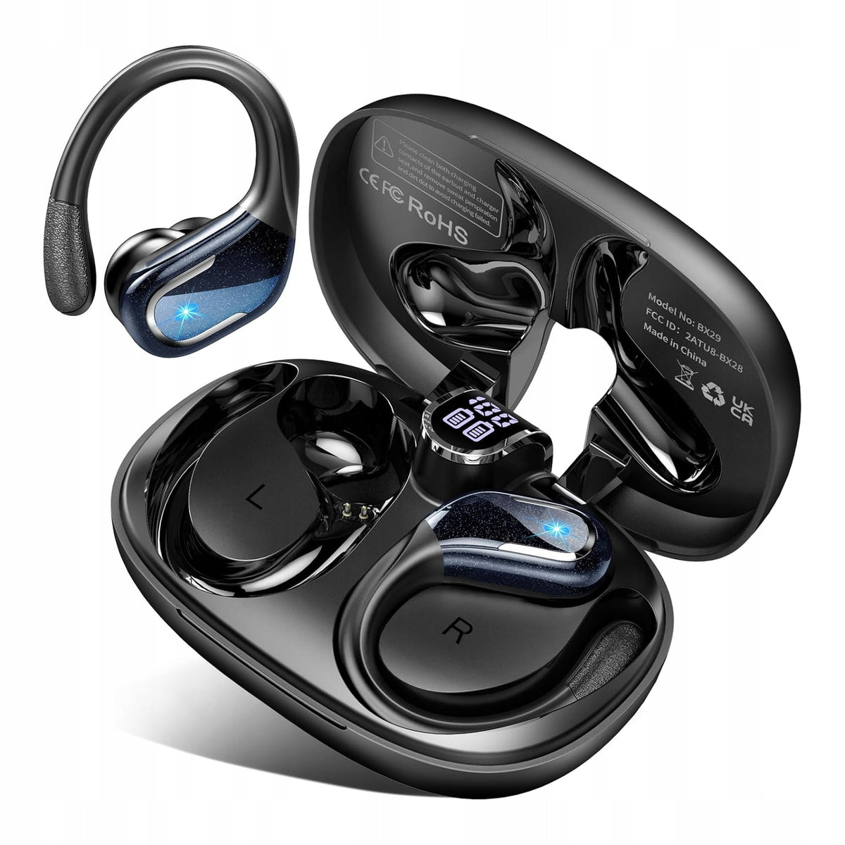Sports Headphones Wireless Bluetooth 5.4 In-Ear Waterproof IP7
