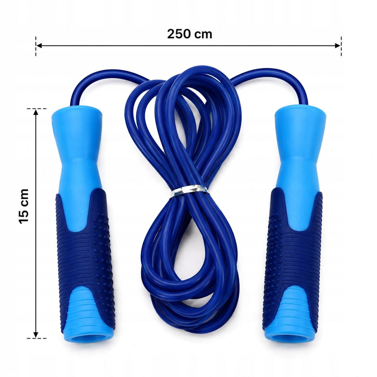 Sports Jump Rope 2,5 m Blue Fitness Cardio Training Manufacturer code TY-101313