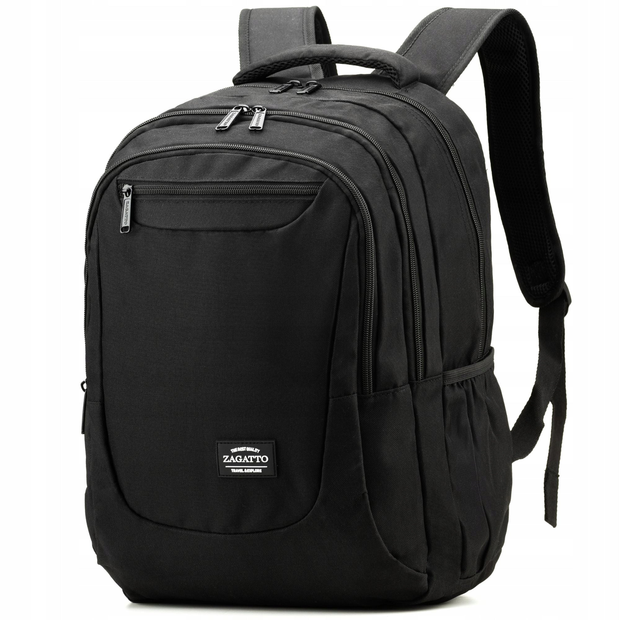 Sports Large School Backpack Men's Black Laptop Space Up to 17" ZAGATTO Packaging status original