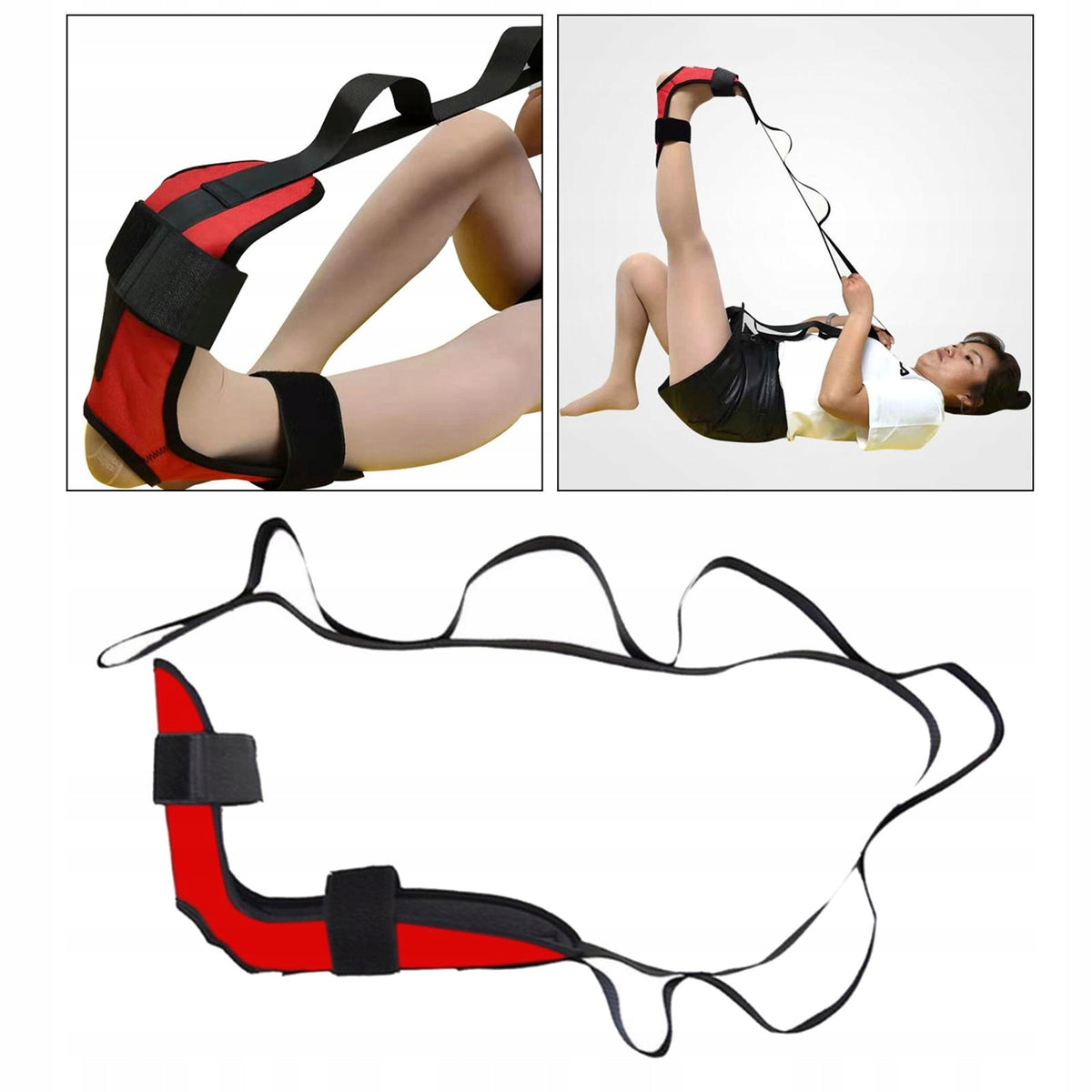 Sports Leg and Foot Stretcher For Plantar Fasciitis Relief For Men Red Color multicolor