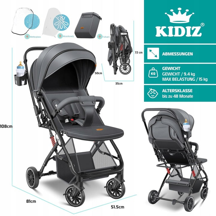 Sports STROLLER Folding with Cover and Baseball Cap Manufacturer code K-KWK-23