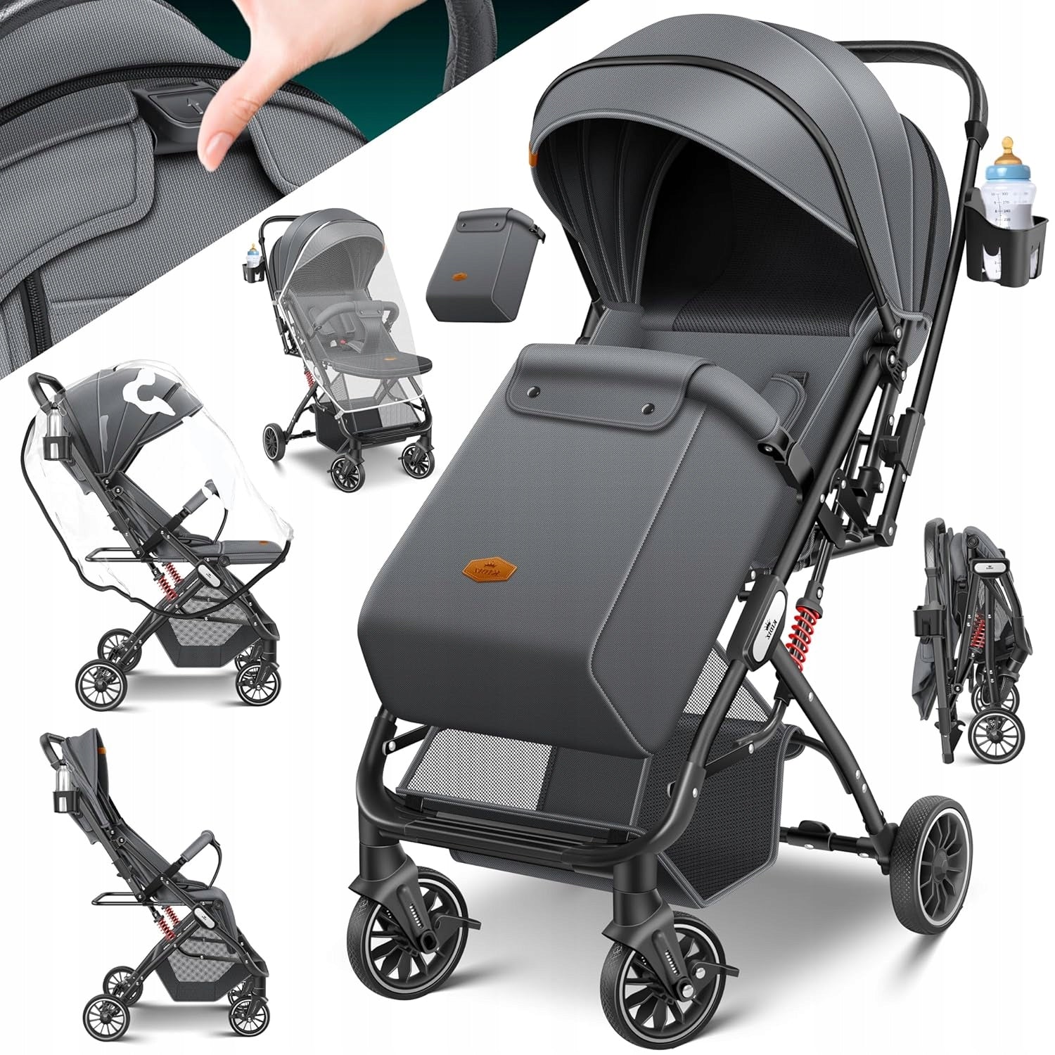 Sports STROLLER Folding with Cover and Baseball Cap