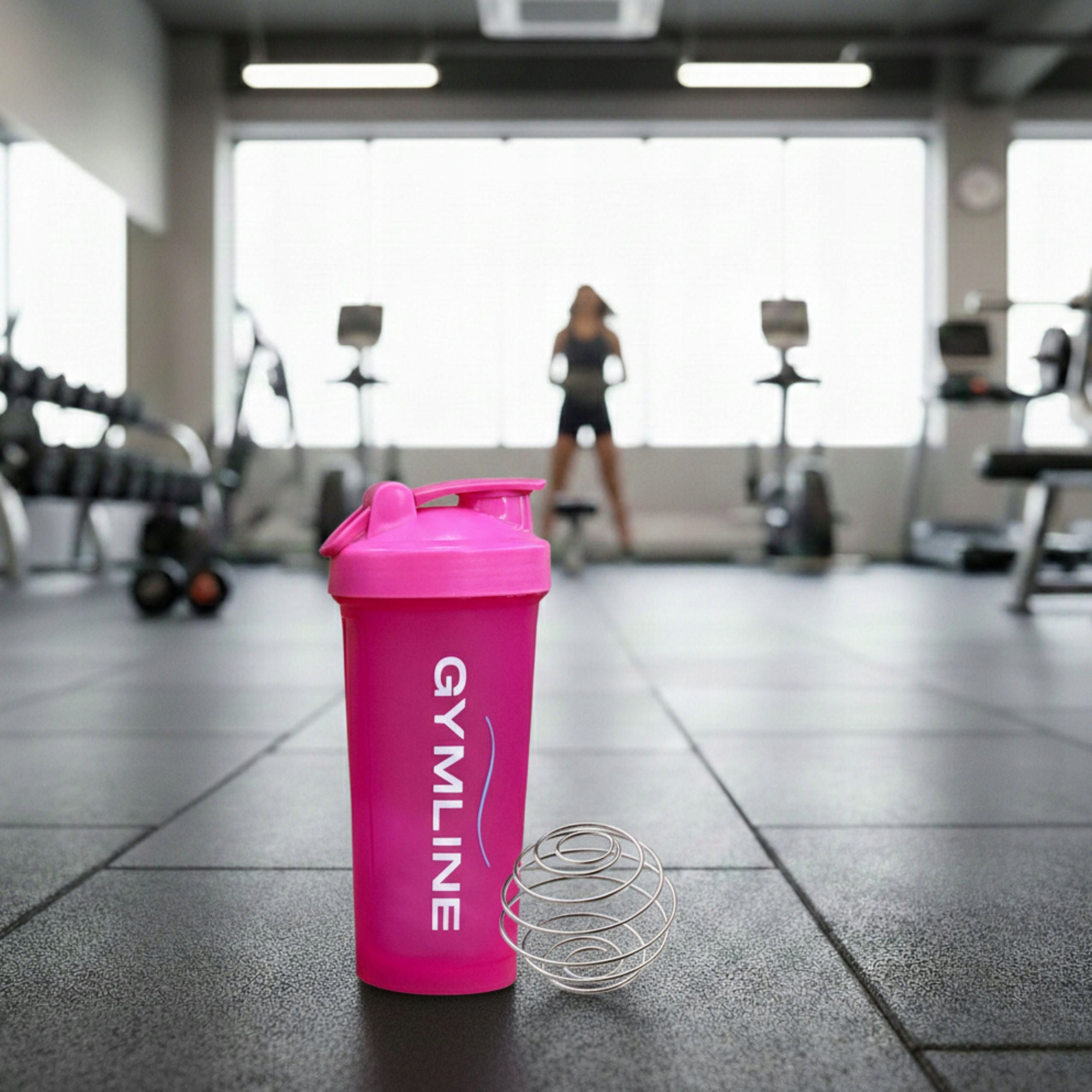 Sports Shaker for Protein 600 ml Conditioners Pink for Gym Training Packaging status original