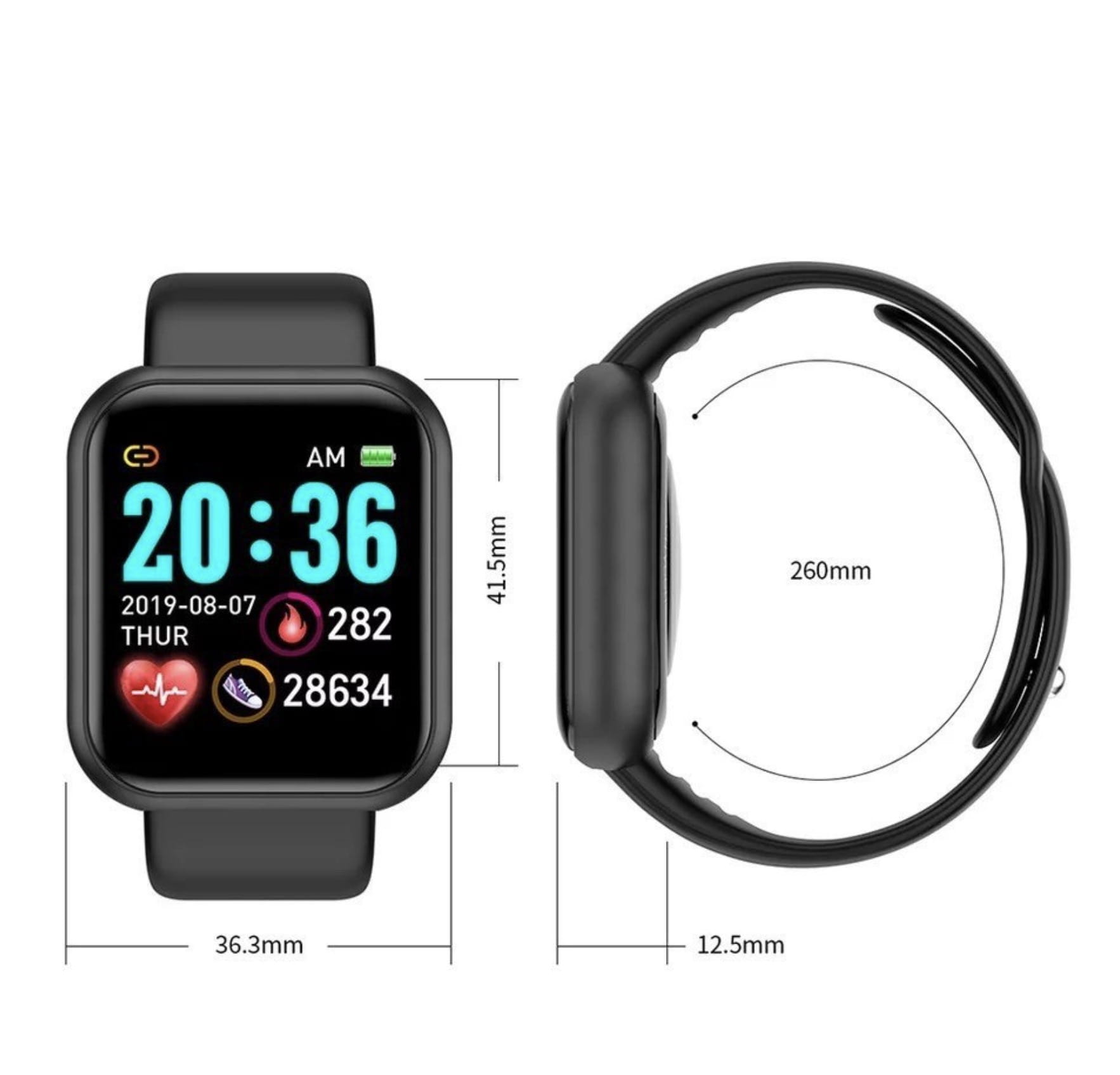 Sports Smartwatch Watch L18 Pedometer black Packaging status original