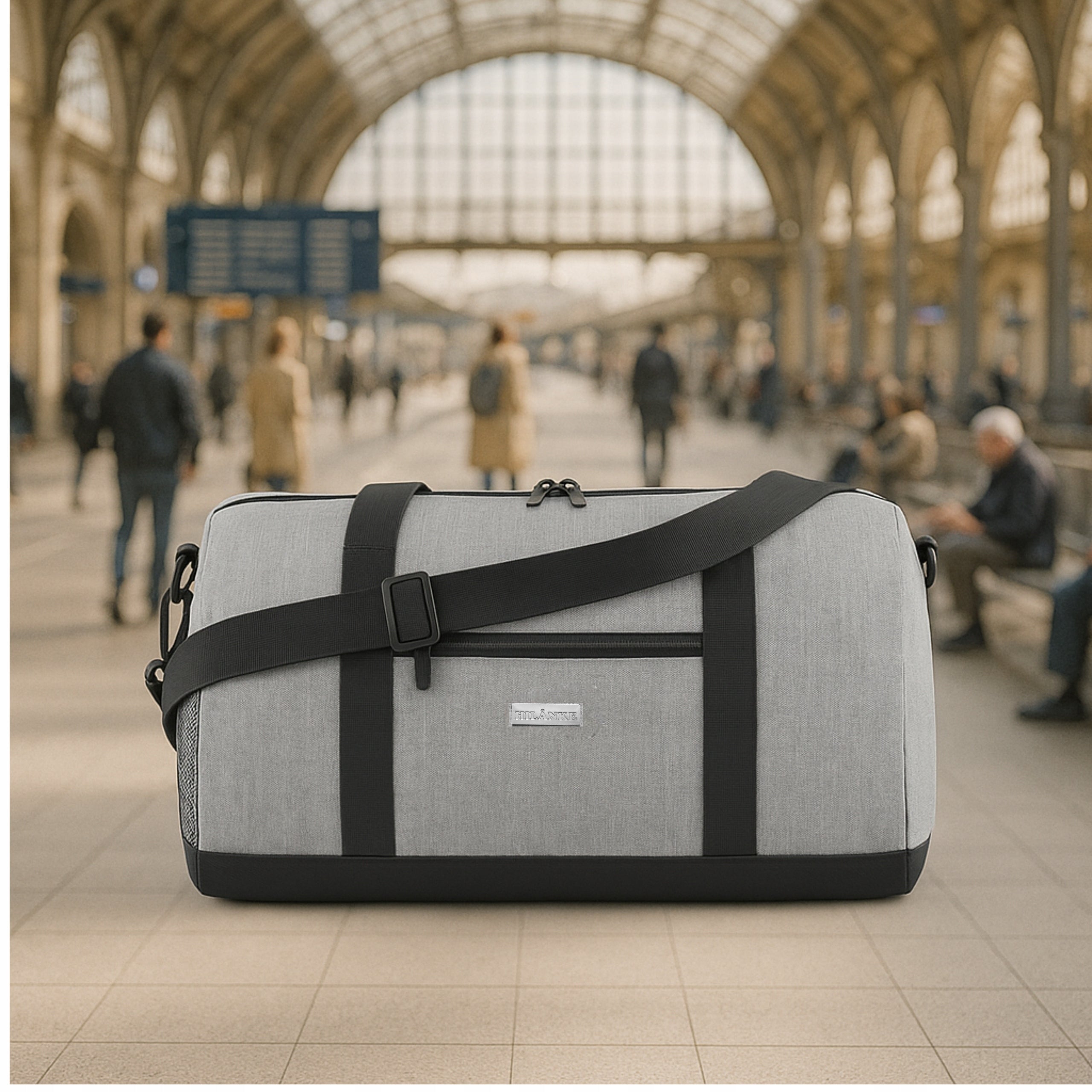 Sports Training Bag for Gym 18 L Shoulder Luggage Waterproof Grey Model na ramię narzędziowa wyjazdowa kabinowa na wyjazd