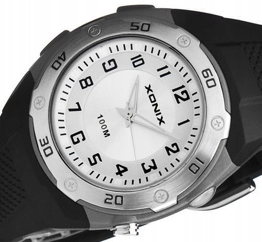 Sports Watch Black For Boy Hand Multifunctional Water Flashlight Additional features nickel-free