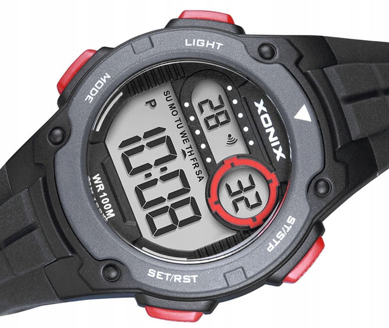 Sports Watch Black For Girls Multifunctional Waterproof Antialler Additional features nickel-free