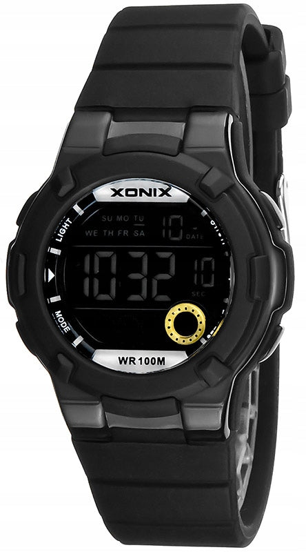 Sports Watch Black For Girls Stopwatch Timer Waterproof Silicone Brand Xonix