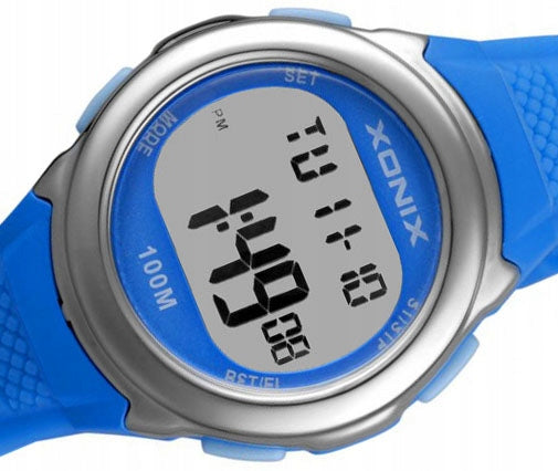 Sports Watch Blue Children's Small Timer Waterproof Backlight Strap material other
