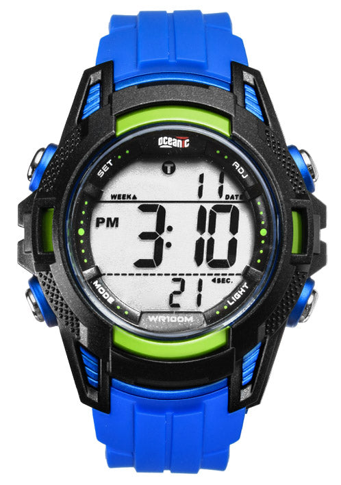 Sports Watch Blue Children's Timer Digital Cheap Waterproof Brand Oceanic