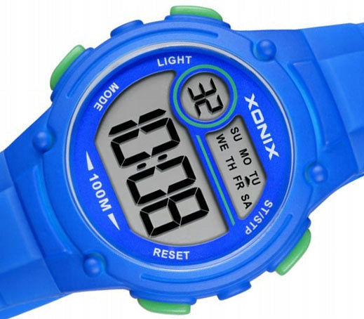 Sports Watch Blue For Boy Digital Waterproof Original Podś Additional features nickel-free