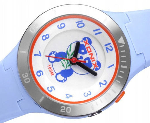 Sports Watch Blue For Girls Silicone Analog Strap Water Additional features nickel-free