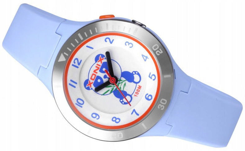 Sports Watch Blue For Girls Silicone Analog Strap Water