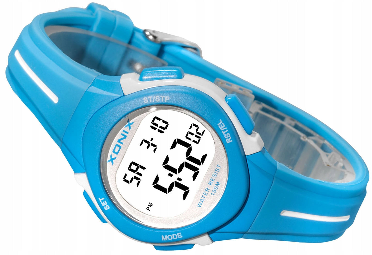 Sports Watch Blue Women's Small Alarm Clock Anti-Allergic Waterproof
