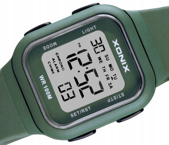 Sports Watch Green Children's Electronic Small Backlight Water Additional features nickel-free