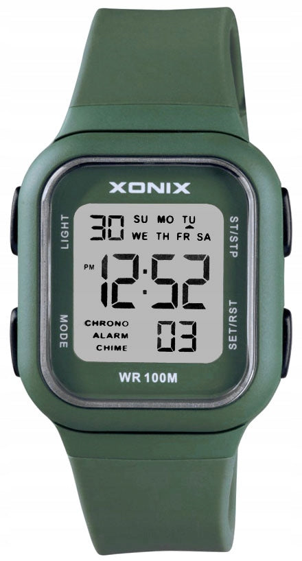 Sports Watch Green Children's Electronic Small Backlight Water Brand Xonix