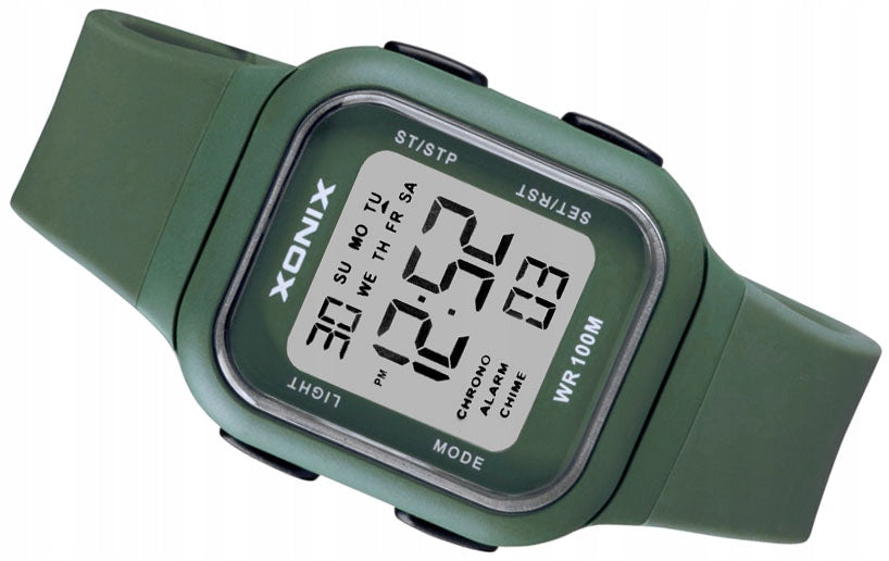 Sports Watch Green Children's Electronic Small Backlight Water