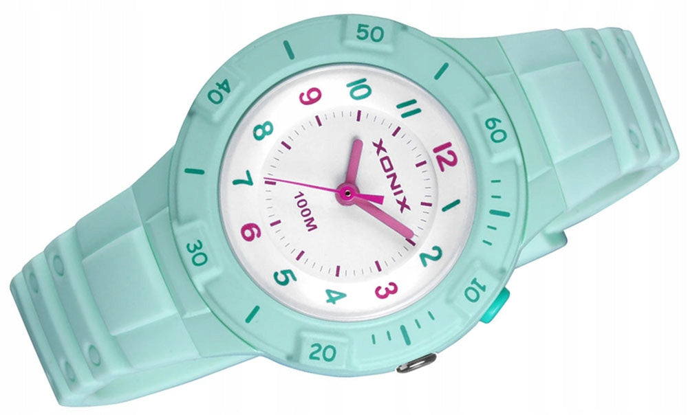 Sports Watch Green Children's Lightweight Analog Anti-Allergic Water Resistance Additional features nickel-free
