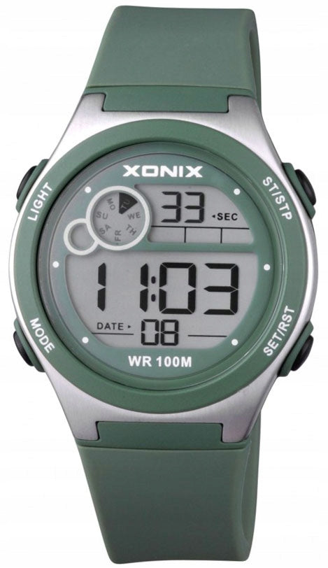 Sports Watch Green For Boy Waterproof Timer Digital Silicone P Brand Xonix