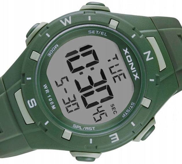 Sports Watch Green Men's Adventure Anti-Allergic Waterproof Backlight Additional features nickel-free