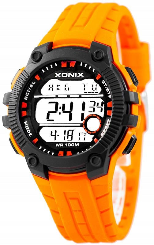 Sports Watch Orange Men's Swimming Anti-Allergic Timer Water Resistant Brand Xonix