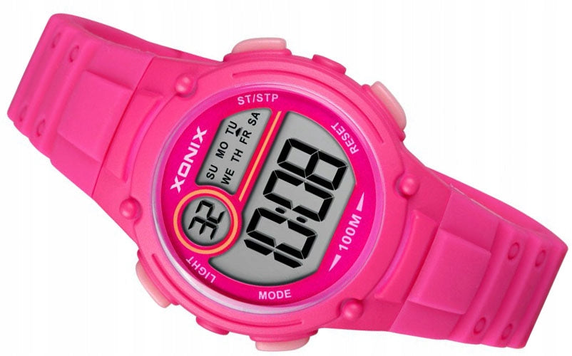 Sports Watch Pink Children's Small Electronic Backlight Waterfall