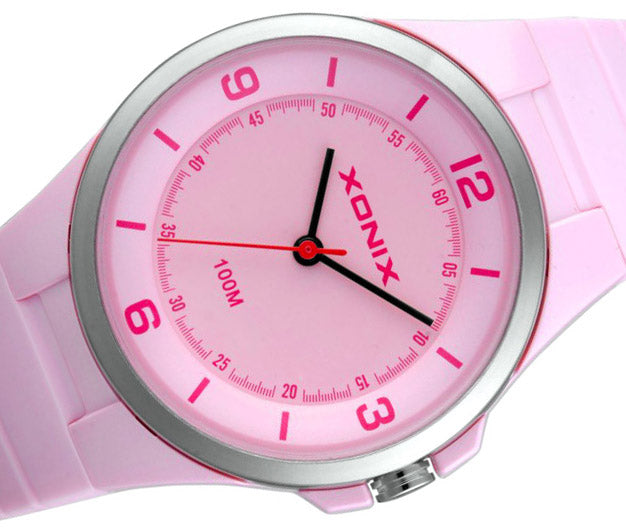 Sports Watch Pink Children's Tip Anti-Allergic For Runners W Additional features nickel-free