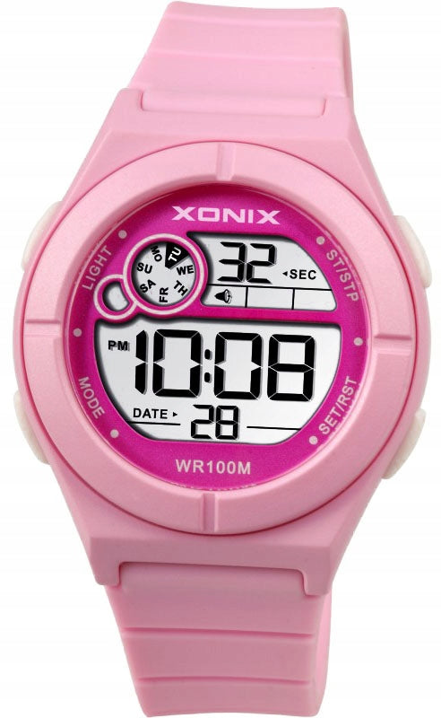 Sports Watch Pink Children's Waterproof Digital Timer Original Brand Xonix