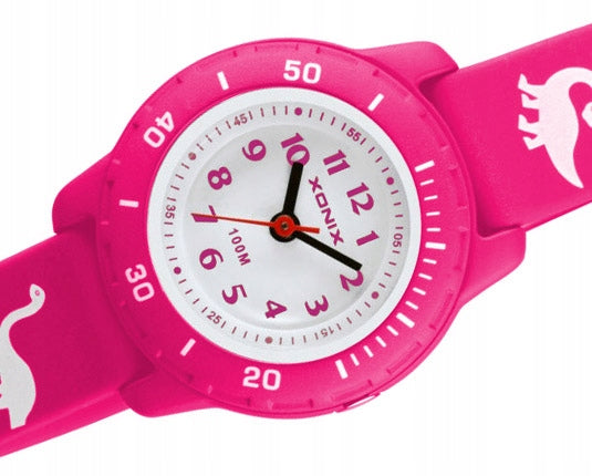 Sports Watch, Pink, For Girls, Children, Hand, Analog Additional features nickel-free