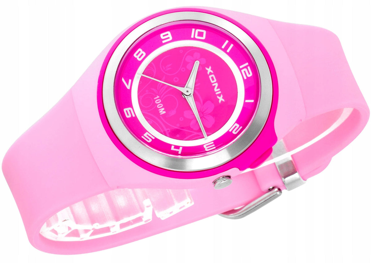 Sports Watch Pink Women's Backlight Analog Waterproof XONIKS Additional features nickel-free