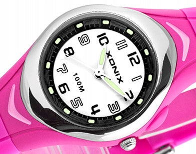 Sports Watch Pink Women's Original Analog Waterproof Backlight Additional features nickel-free