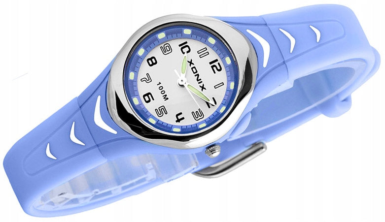 Sports Watch Purple For Girls Analog Cheap Waterproof Anti Additional features nickel-free