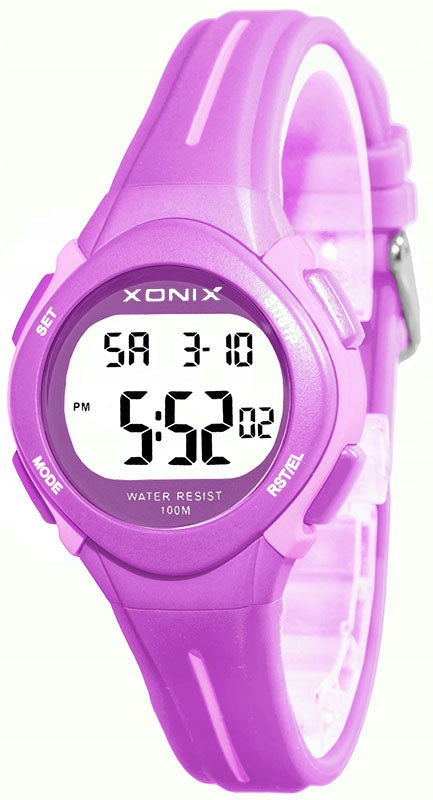 Sports Watch Purple Women's Stopwatch Waterproof Cheap Alarm Brand Xonix