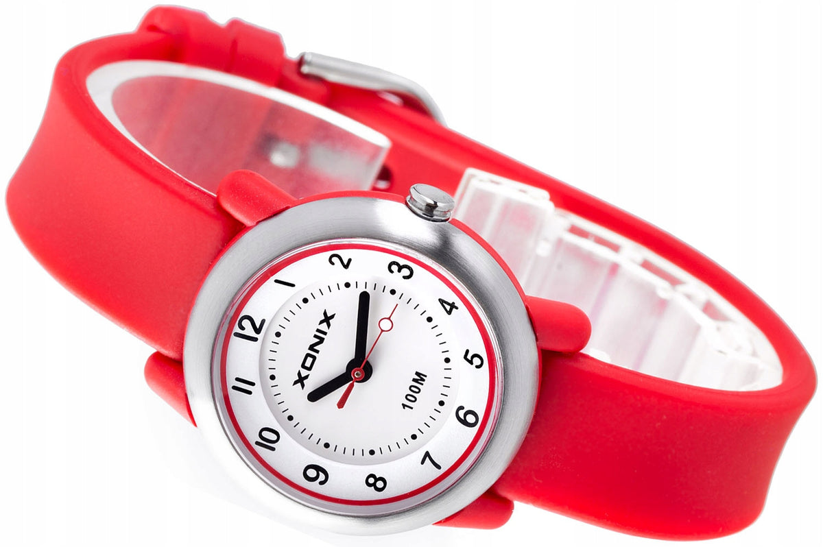Sports Watch, Red, Children's, Hand, Analog, Anti-Allergy