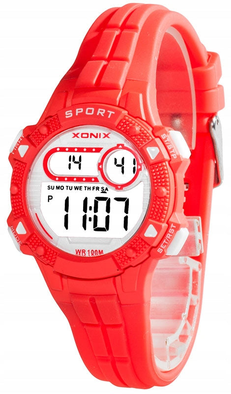 Sports Watch Red Children's Waterproof Multifunctional Electronic Brand Xonix