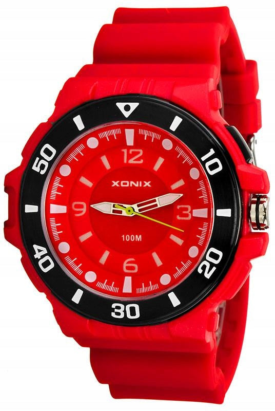 Sports Watch Red Men's Anti-Allergic Cheap Backlight Water Resistance Brand Xonix