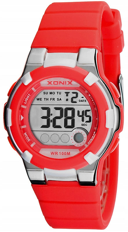 Sports Watch Red Women's Timer Original Waterproof Digital Brand Xonix