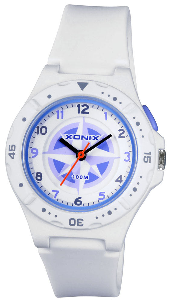 Sports Watch White Children's Waterproof Analog Lightweight Hand Brand Xonix