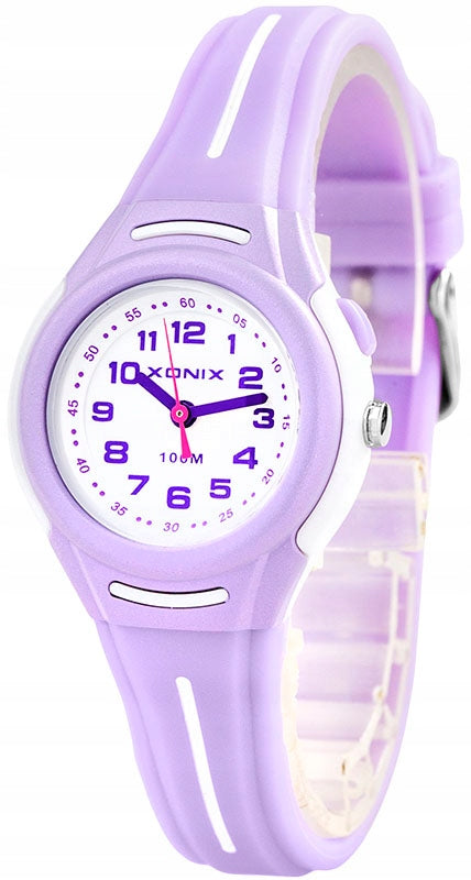 Sports Watch White, Purple For Girls Multifunctional Water Resistant Brand Xonix