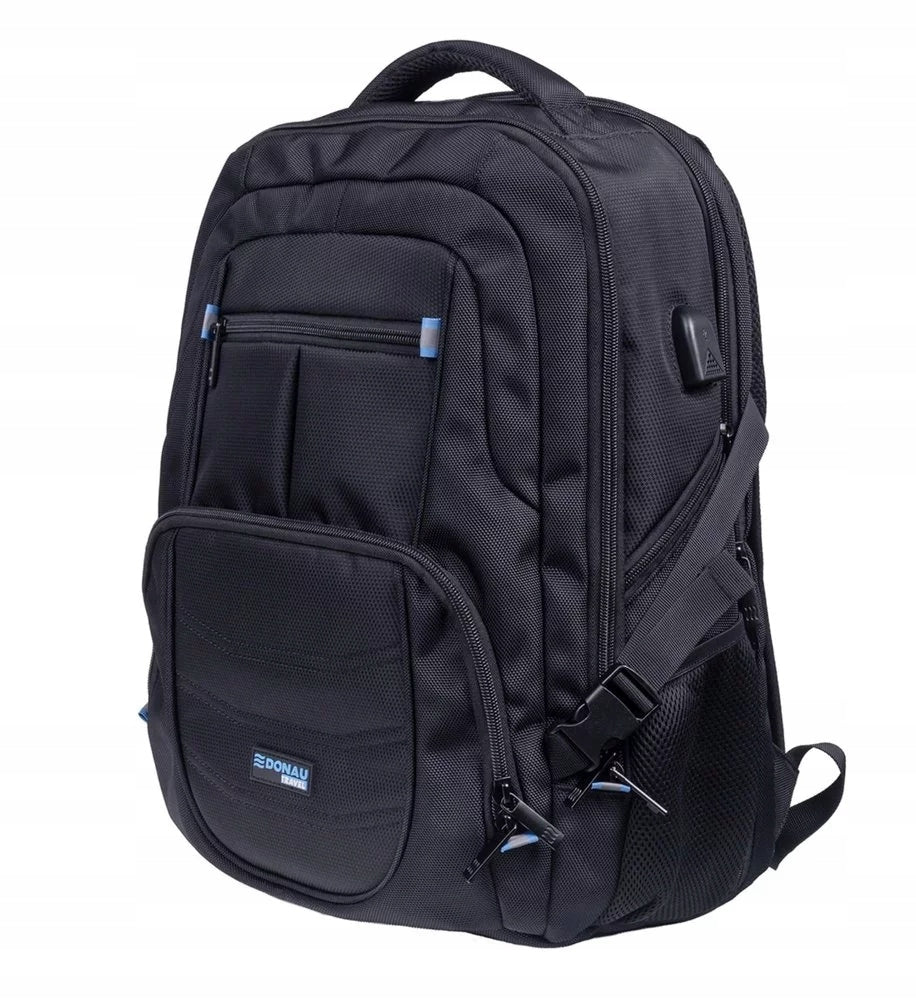 Sports backpack Donau Travel 17" 35L USB cable black Manufacturer code 11571741-05