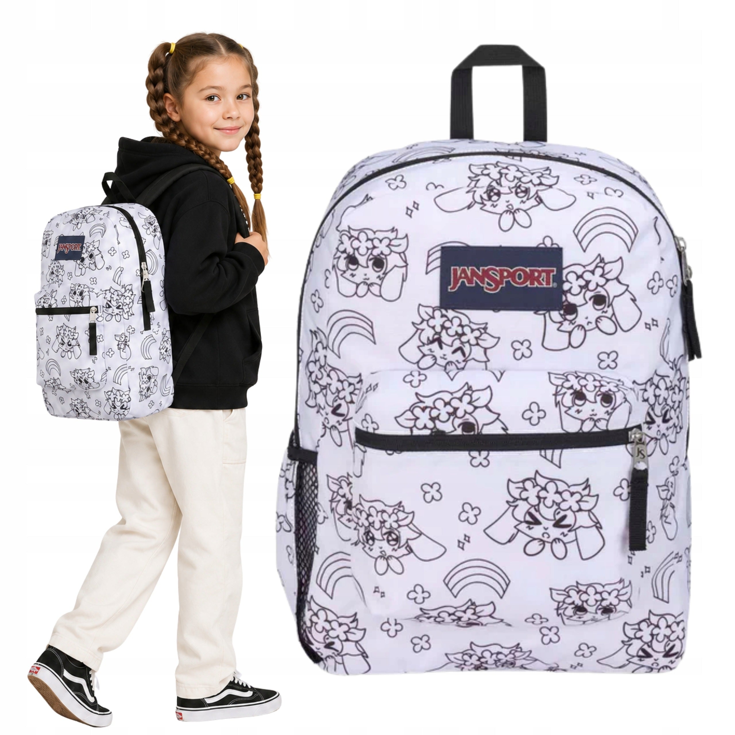 Sports backpack JanSport Cross Town Anime Emotions 26l a4