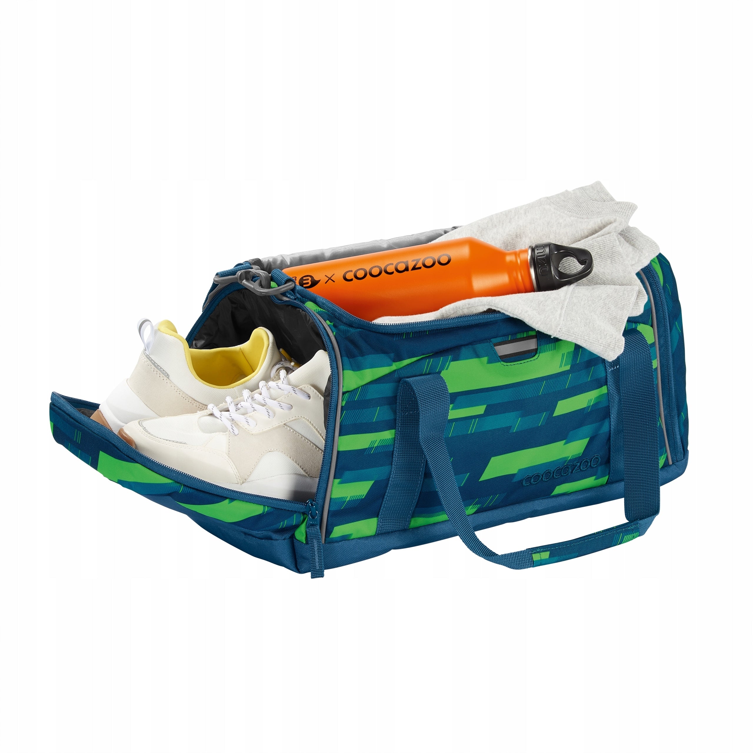 Sports bag COOCAZOO 20L for school pool 42x20x21cm Lime Stripe Packaging status original