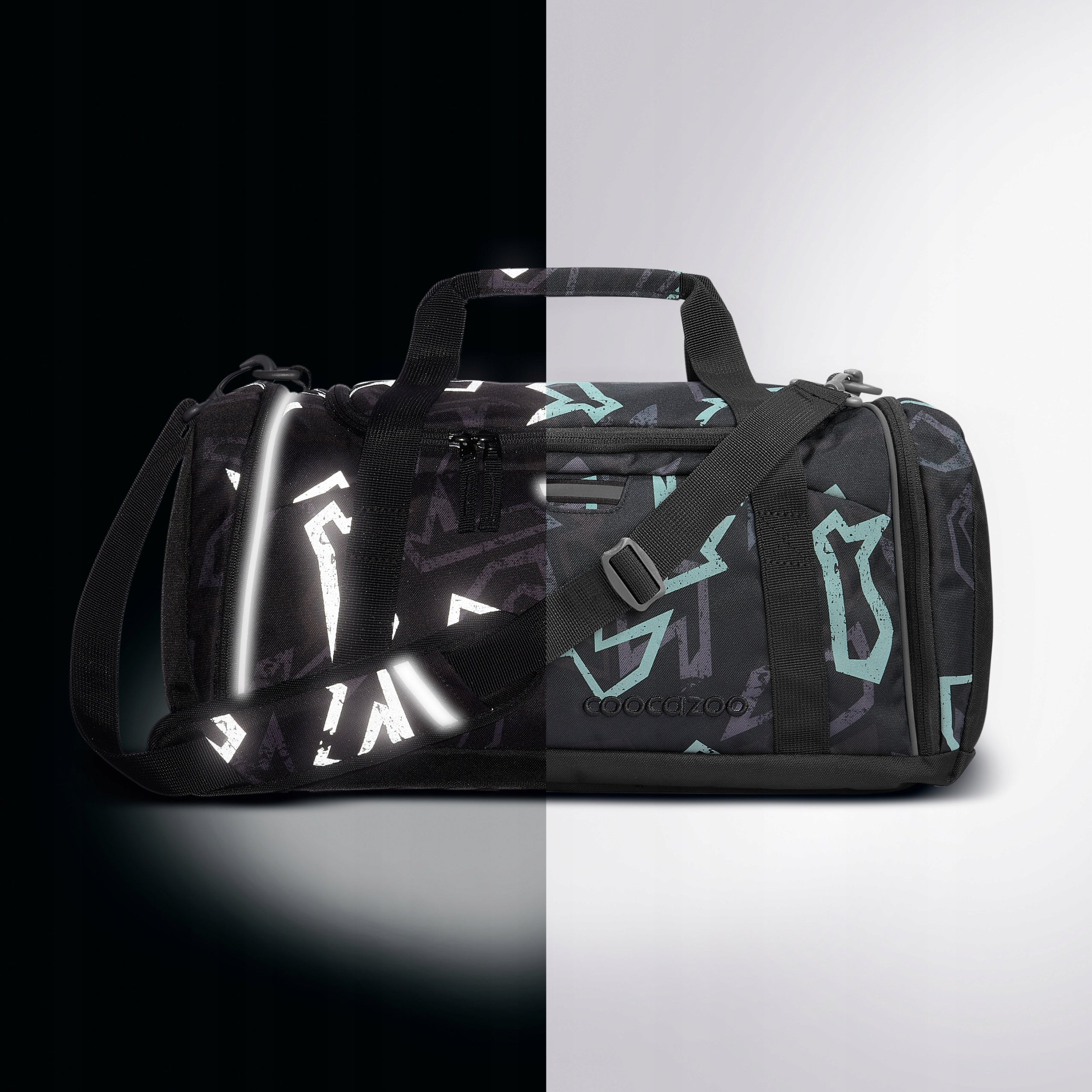 Sports bag COOCAZOO 20L for school pool 42x20x21cm Reflective Graffiti Brand Coocazoo