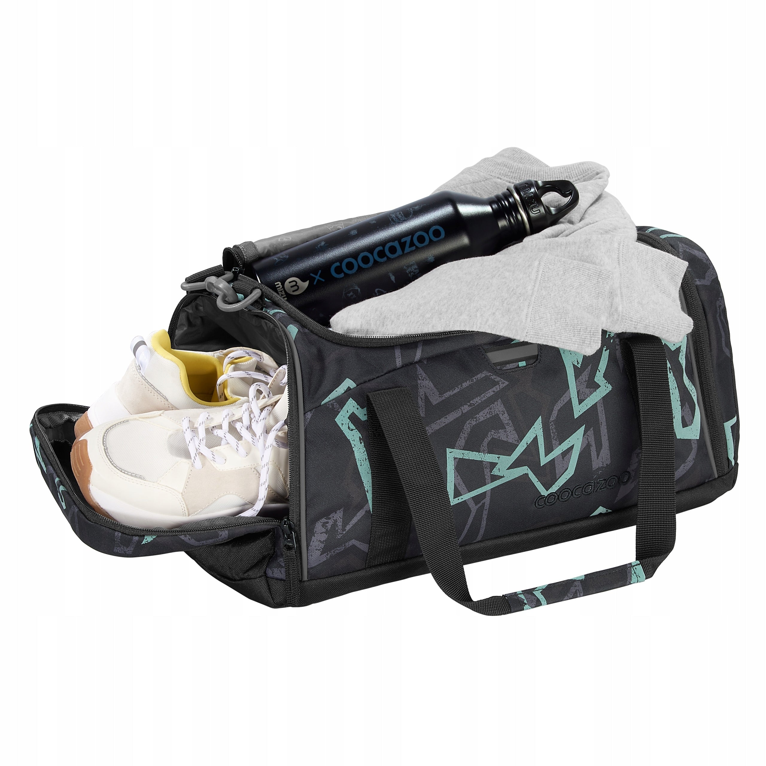 Sports bag COOCAZOO 20L for school pool 42x20x21cm Reflective Graffiti Packaging status original
