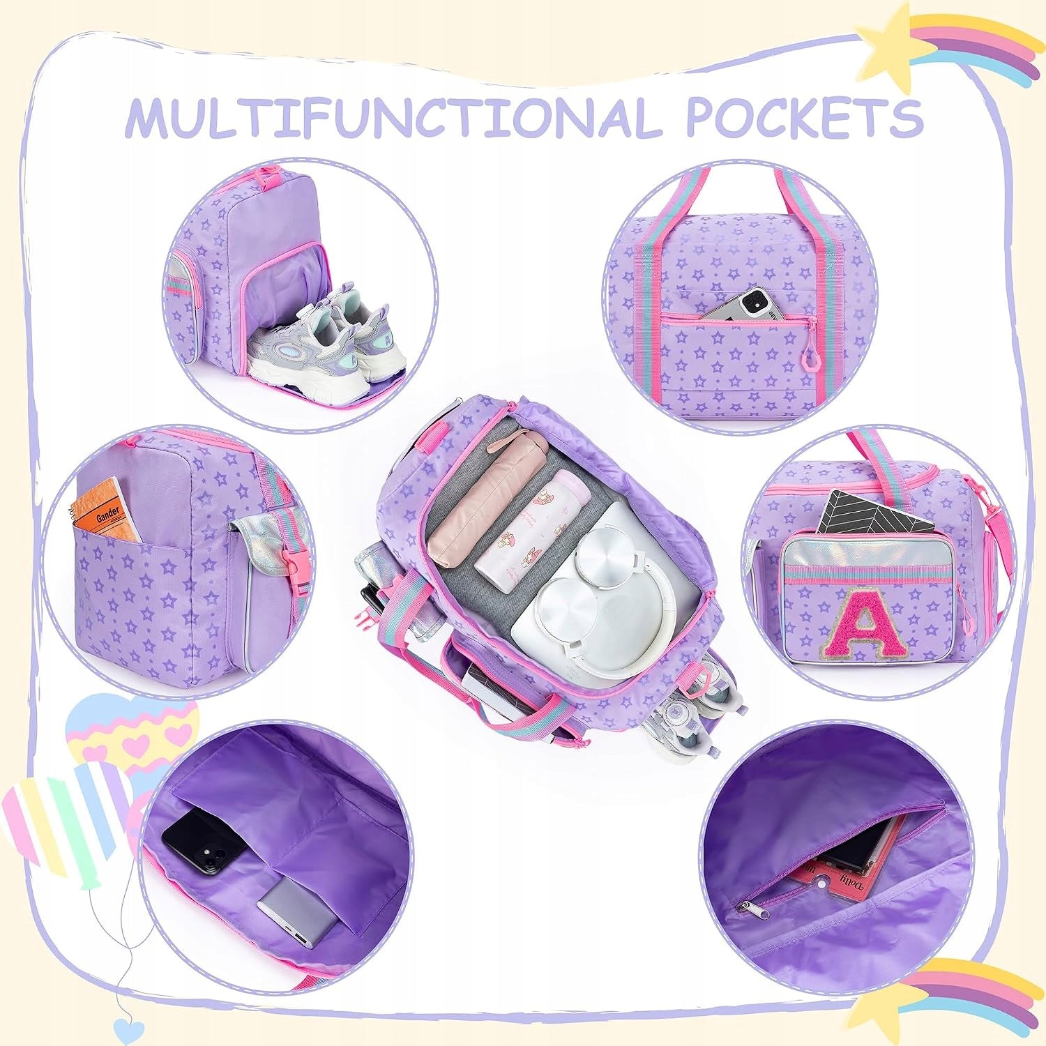 Sports bag D2 Design Color purple