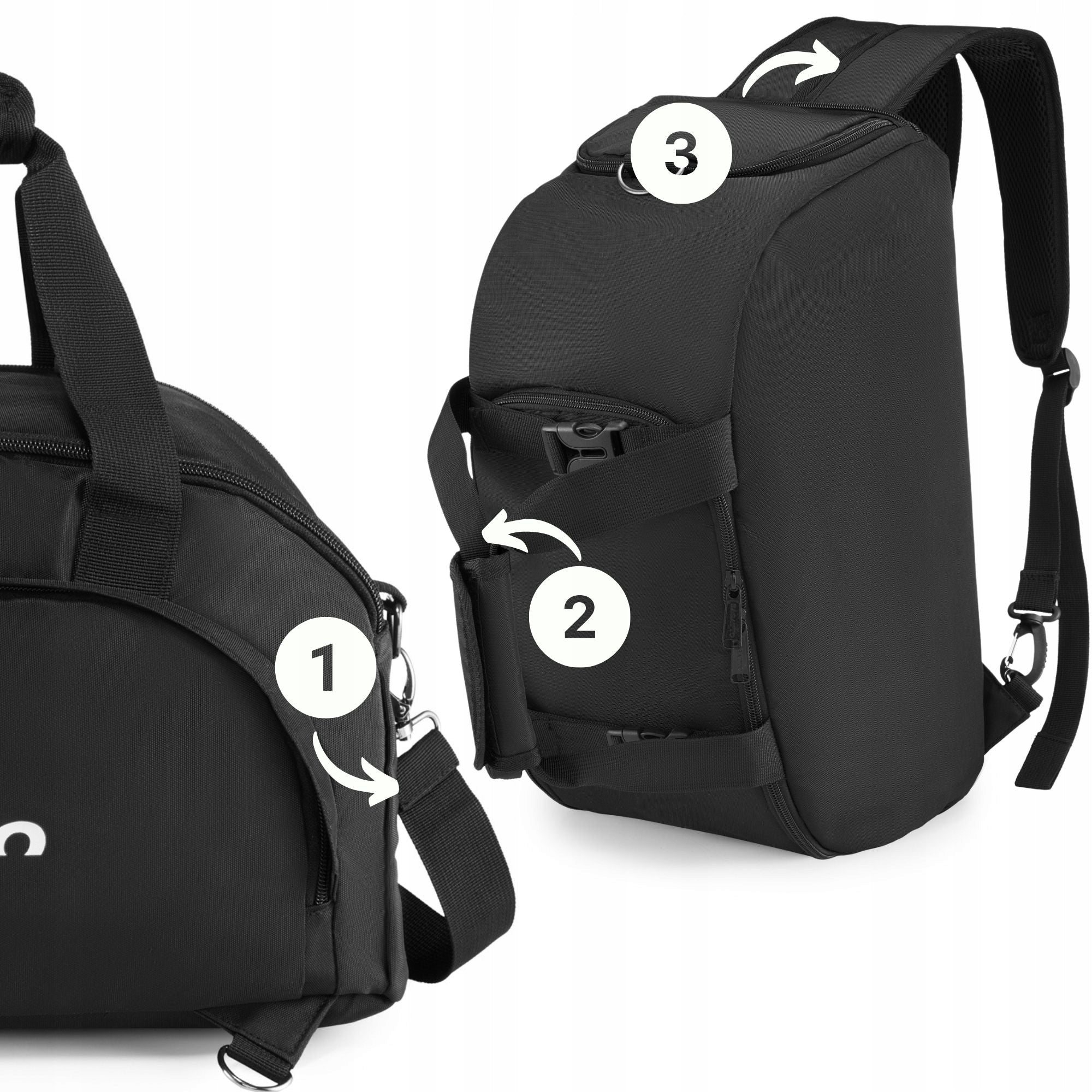 Sports bag backpack 2in1 women's men's shoulder training travel ZAGATTO Model ZG934