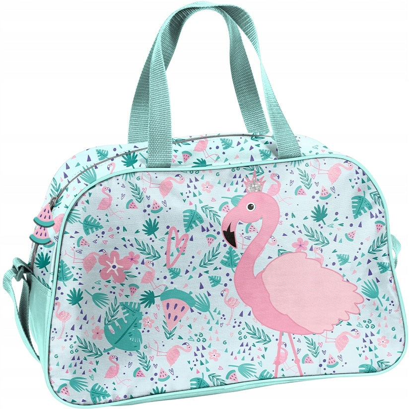 Sports bag for children girls for travel pool Flaming pastel
