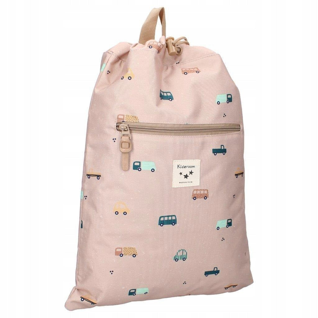 Sports bag for sports activities backpack Sweet Cars brown KIDZROOM