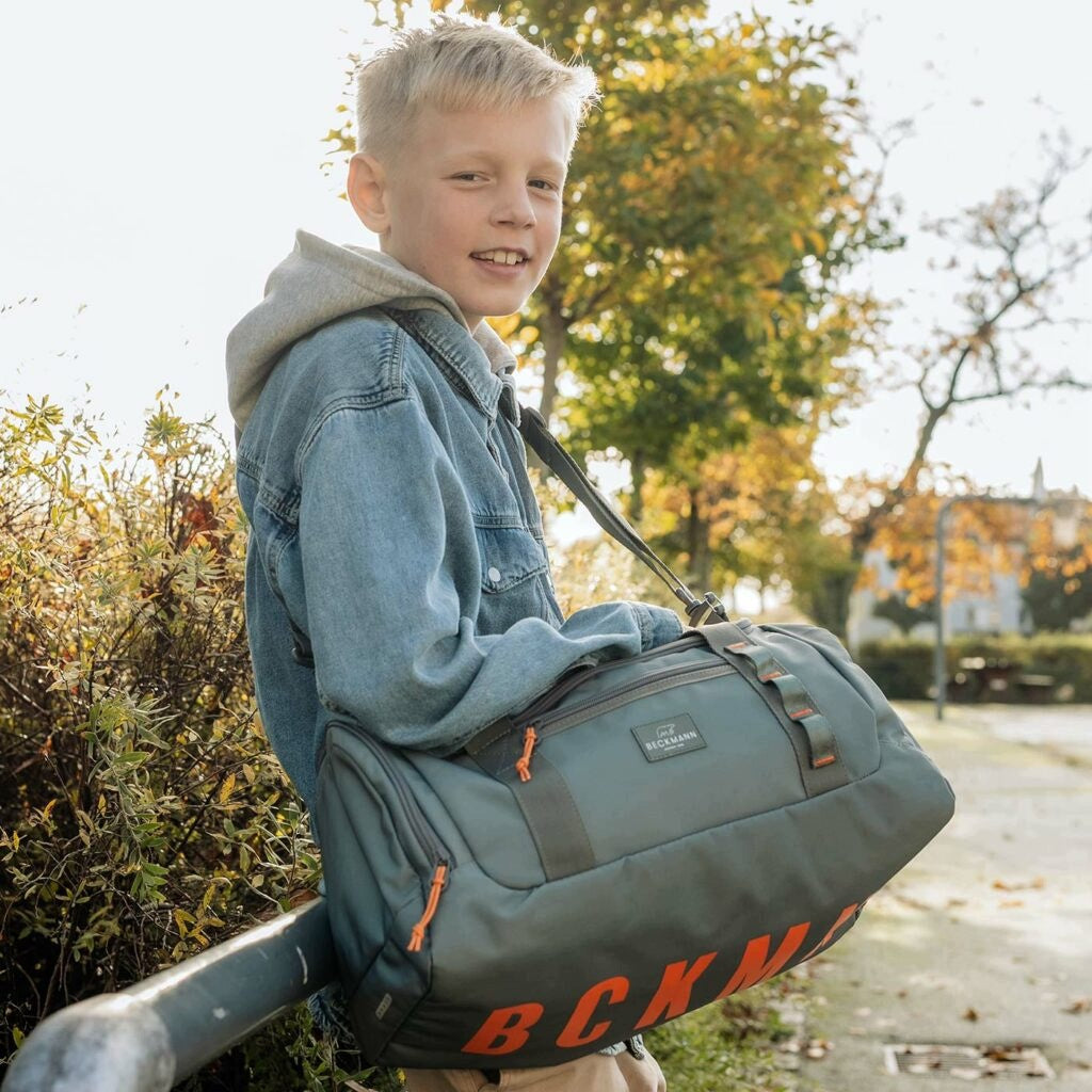Sports bag for training, Green Orange