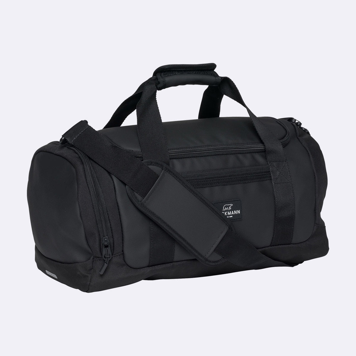 Sports bag for training, coated black